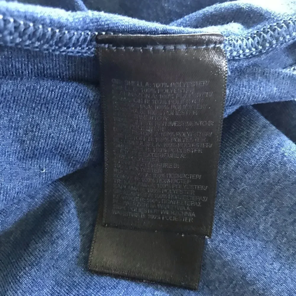 The North Face Blue Long Sleeve FlashDry Layering Hoodie